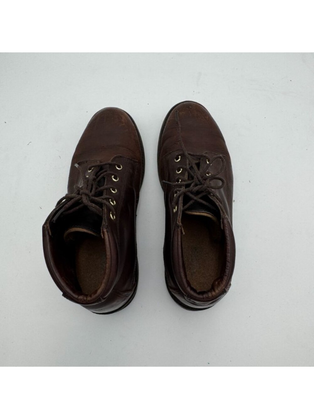 Vintage Filson Brown Leather Boots Mens 10 EE Field Chukka Smooth Toe Gumlite - Picture 10 of 12